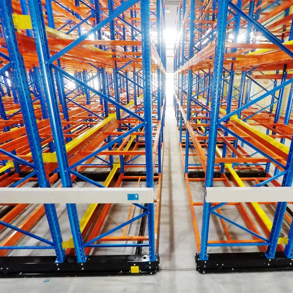 Solución de Almacenamiento de Alta Densidad Estantería Móvil de Paletas Motorizada