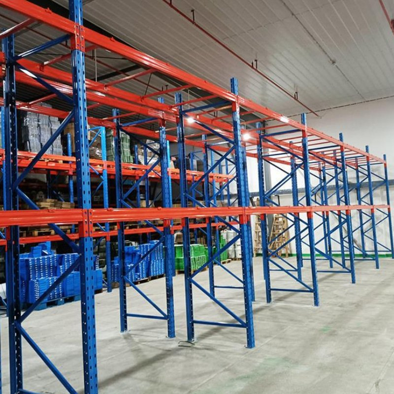 Estantería de paletas de acero Vna de alta densidad personalizada para almacén Q235 Q355