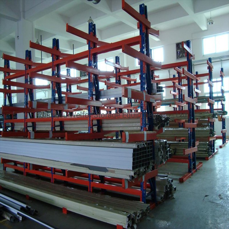 Estantería cantilever de alta resistencia para almacenamiento en almacén de mercancías irregulares