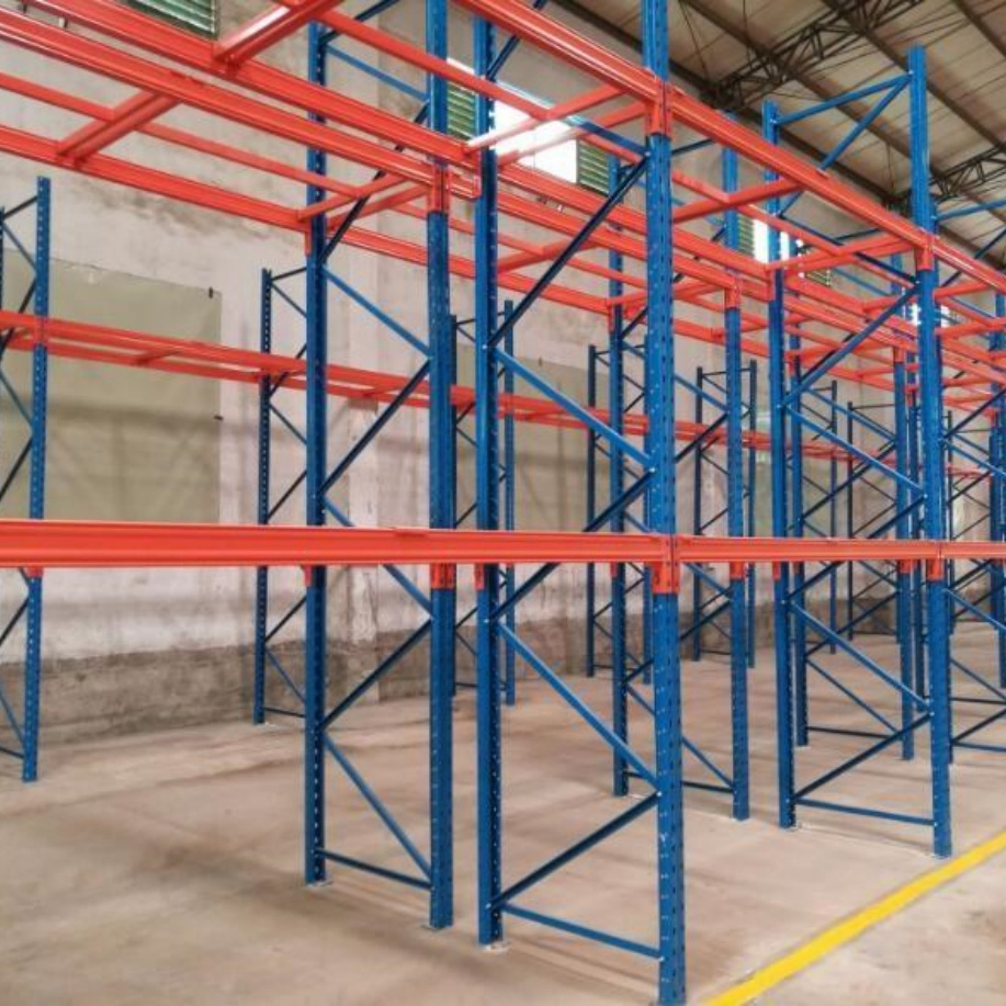 Estante de palets de grado industrial de alta resistencia y venta práctica con vigas de carga selectivas para área de montaje