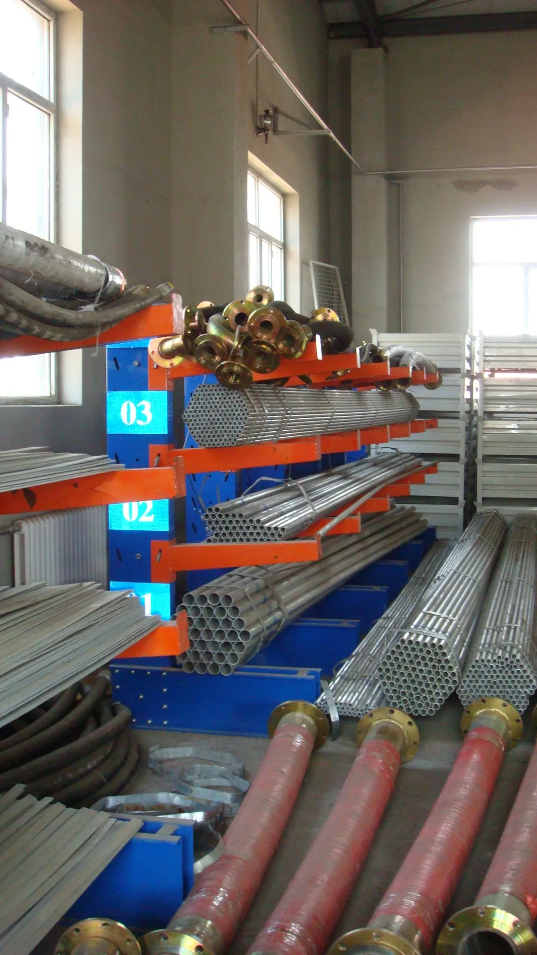Estantería de cantilever de un solo lado con brazo de estantería cantilever