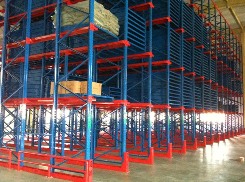 Estantería de acero de alta resistencia para almacenamiento eficiente en almacenes