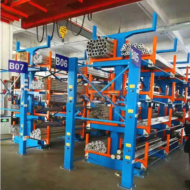 Sistema de estantería cantilever de alta resistencia y fácil montaje, unidad de estantería de acero industrial para soluciones de almacenamiento en almacenes, garajes y comercios