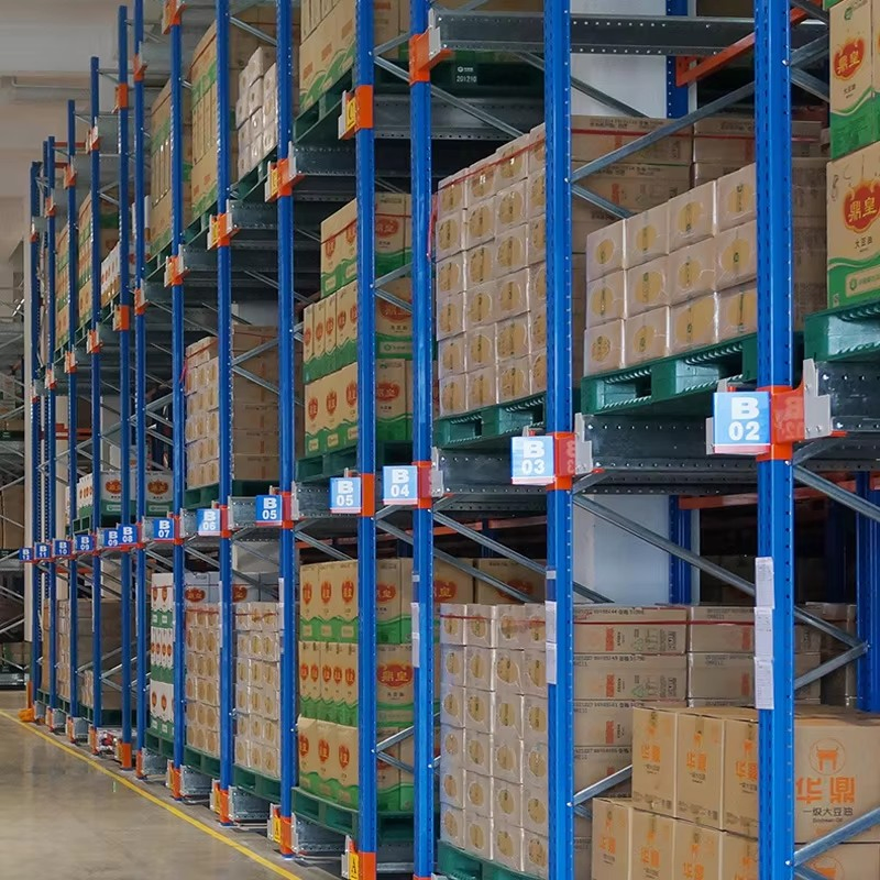 Estantería de palets ajustable de múltiples capas para almacén de almacenamiento en frío