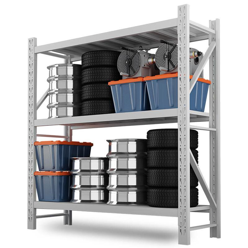 Sistema de estanterías metálicas ajustables y atornilladas para almacenamiento moderno en almacenes de uso industrial