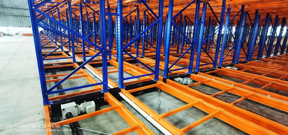 Solución de Almacenamiento de Alta Densidad Estantería Móvil de Paletas Motorizada