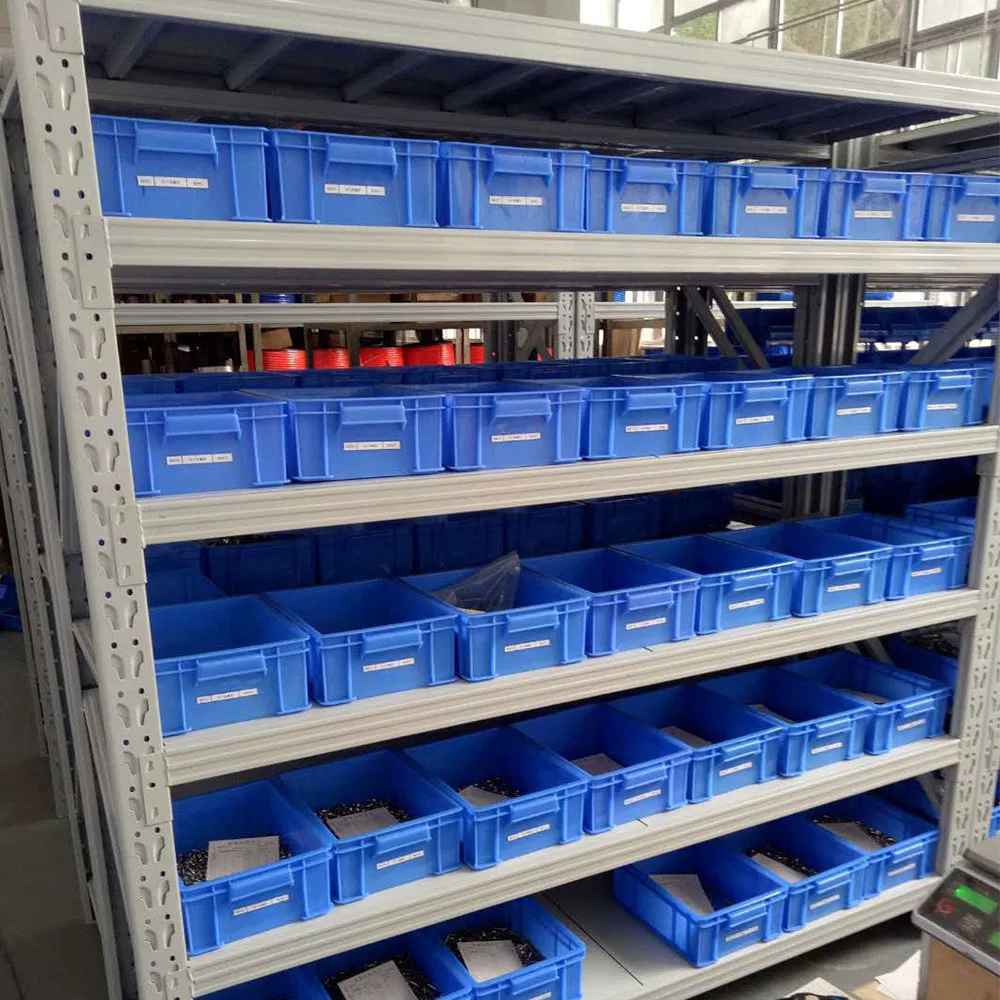 Estante de almacenamiento de metal acero pesado sin tornillos para sala fría, estantería de palets de almacén industrial de uso general, con red para exhibición de libros en tienda de supermercado