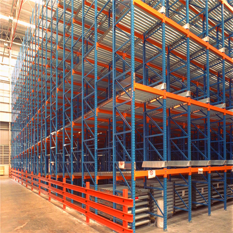 Estante de flujo dinámico para soluciones de almacenamiento en almacenes estante de flujo por gravedad
