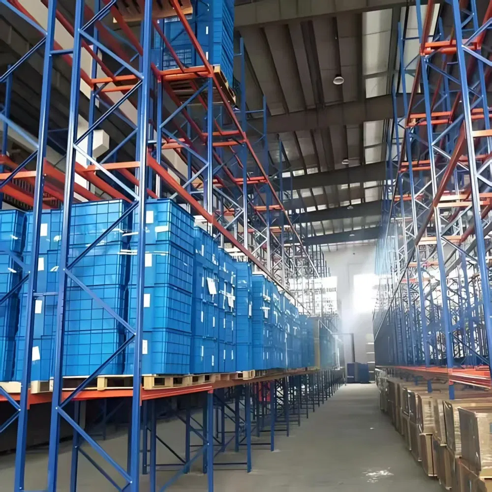 Estantería de palets de alta resistencia de acceso directo de acero para almacén