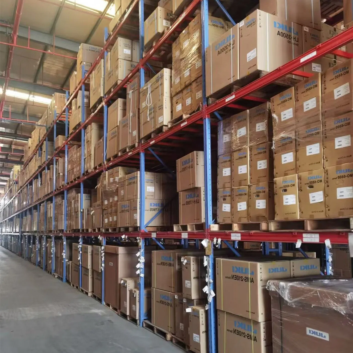Estantería de entreplanta, estantería de empuje, estante laminado