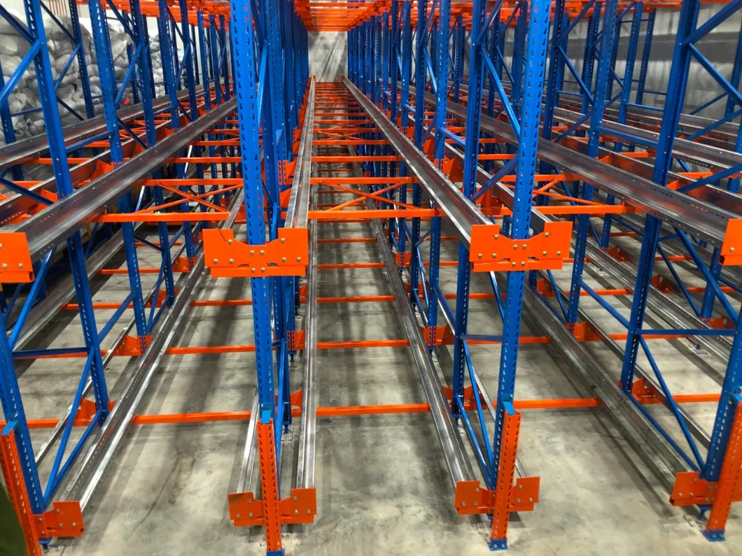Detalle de rack móvil