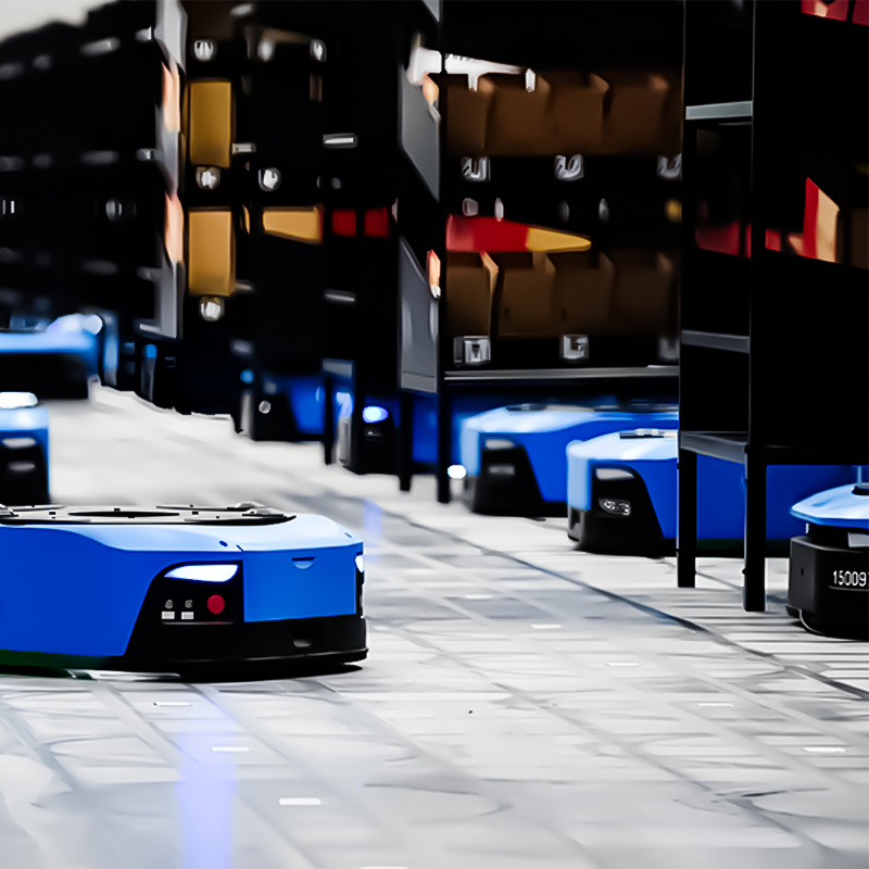 Transbordo Agv Estantería 1000kg Por Nivel 2 Nivel Flujo Rápido Compatible con Robot Estantería de Palets