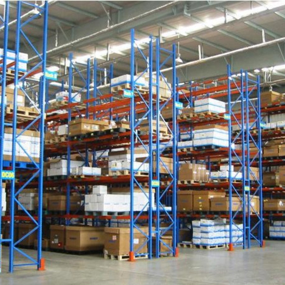 Estante de palets modular flexible y selectivo disponible para operaciones de recepción / entrada