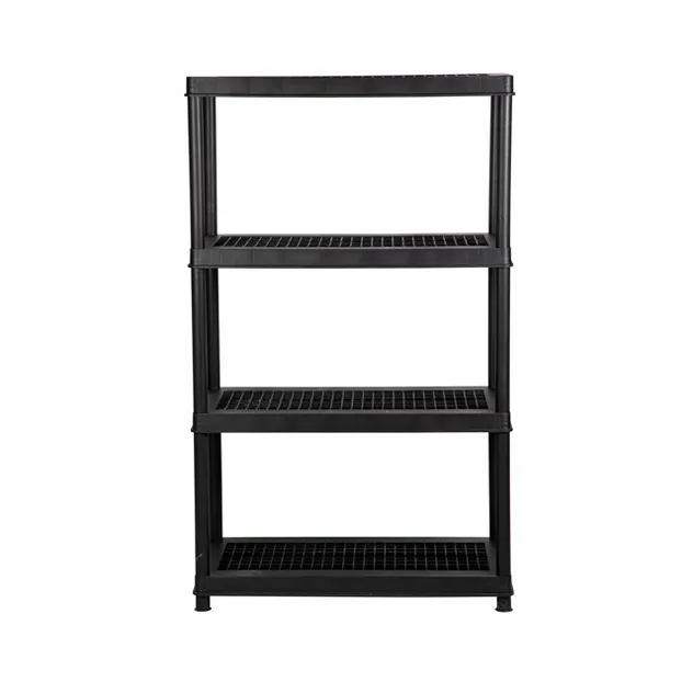 Black18 36*18*72inches 5 Estante de Plástico de Alta Resistencia, 150lbs Por Estante, Estante Modular para Almacenamiento en Garaje
