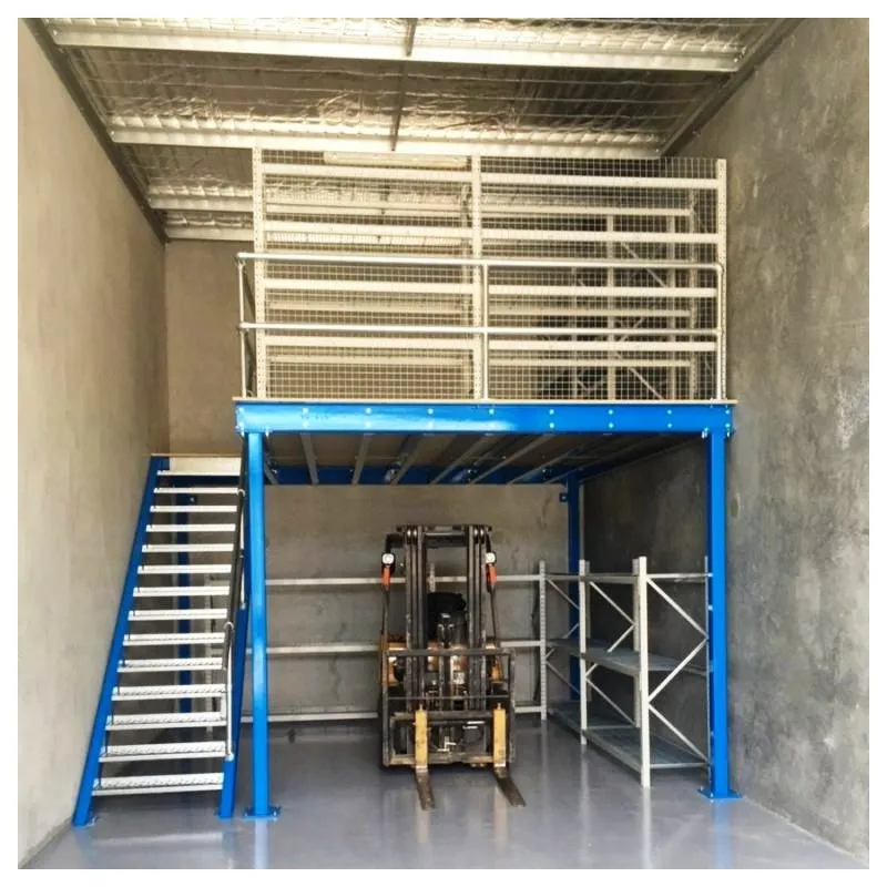 SP092 Sistema de estanterías de gran capacidad con soporte de entreplanta