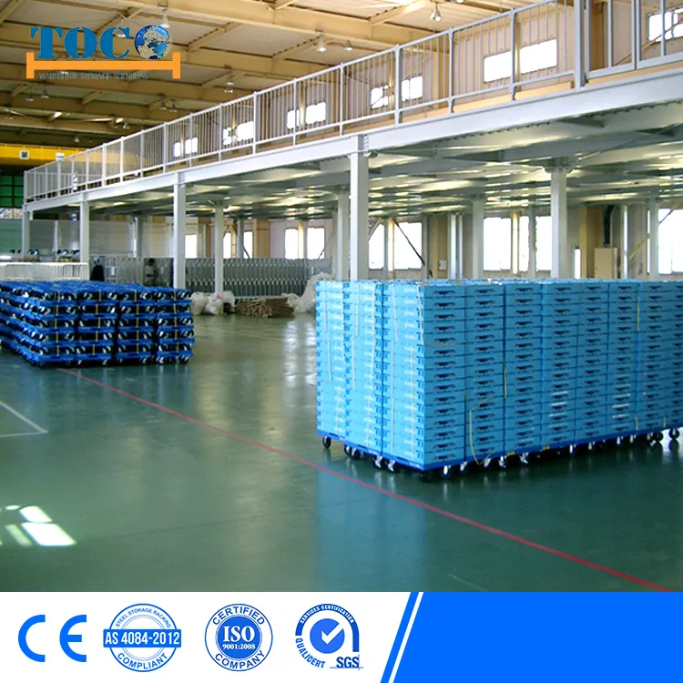 Estante de paletas de metal de acero galvanizado apilable para exteriores de alta resistencia, estante de cantilever, estante teardrop, sistema de almacenamiento automático en entrepiso