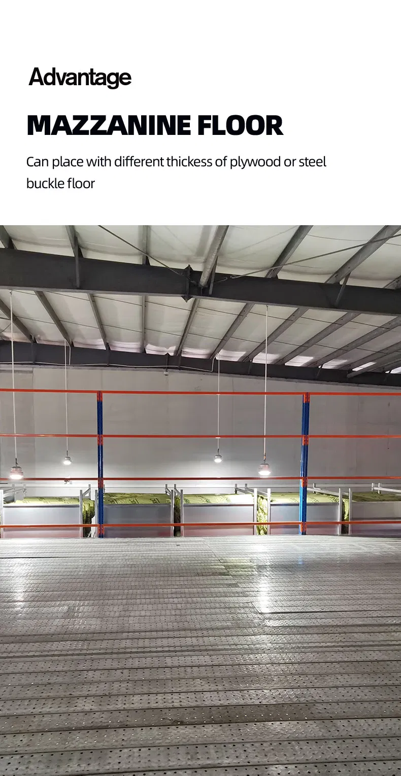 Sistema de estanterías de entrepiso duradero para una mejor exhibición de productos
