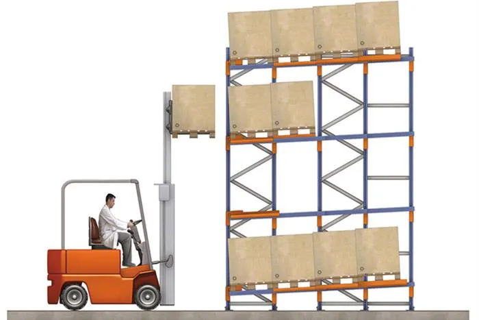 Los proveedores venden estanterías de empuje económicas con palets de plástico para almacenamiento industrial en almacenes