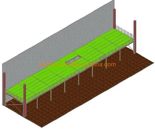 Sistema de entrepiso de almacenamiento con estanterías de acero