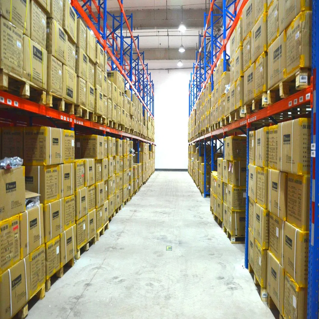 Almacenamiento en almacén industrial con estanterías de paletas de metal galvanizado de alta resistencia