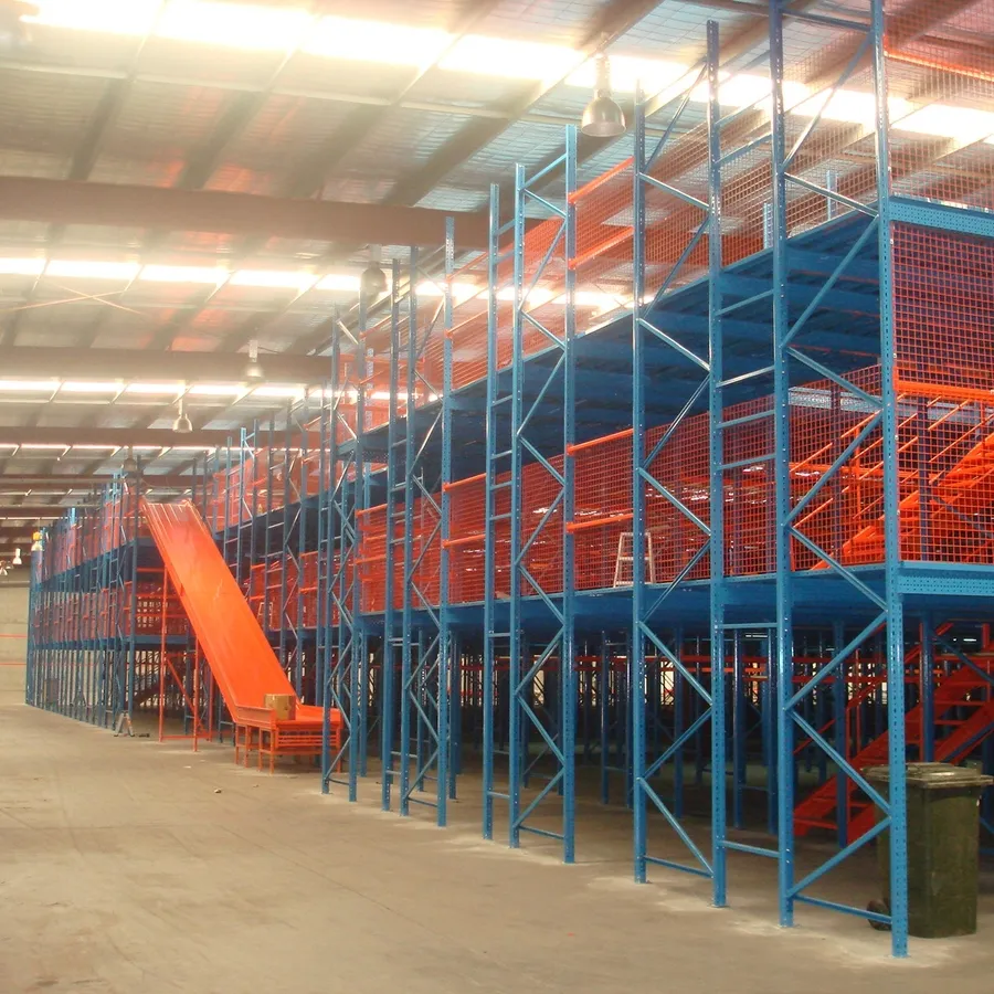 Almacén de comercio electrónico, estante de metal de múltiples niveles sin remaches de acero, panel de almacenamiento para cajas de cartón y pequeños cargamentos