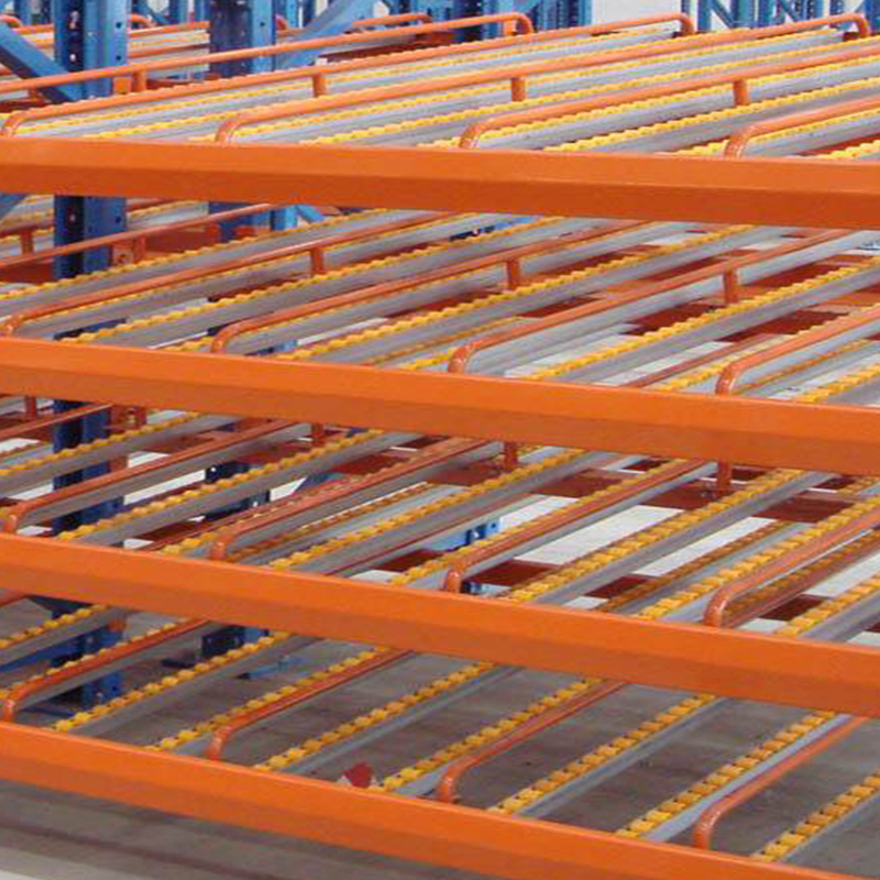Estantería de almacenamiento de palets de mercancías, estante de metal, estante industrial, estantería de flujo