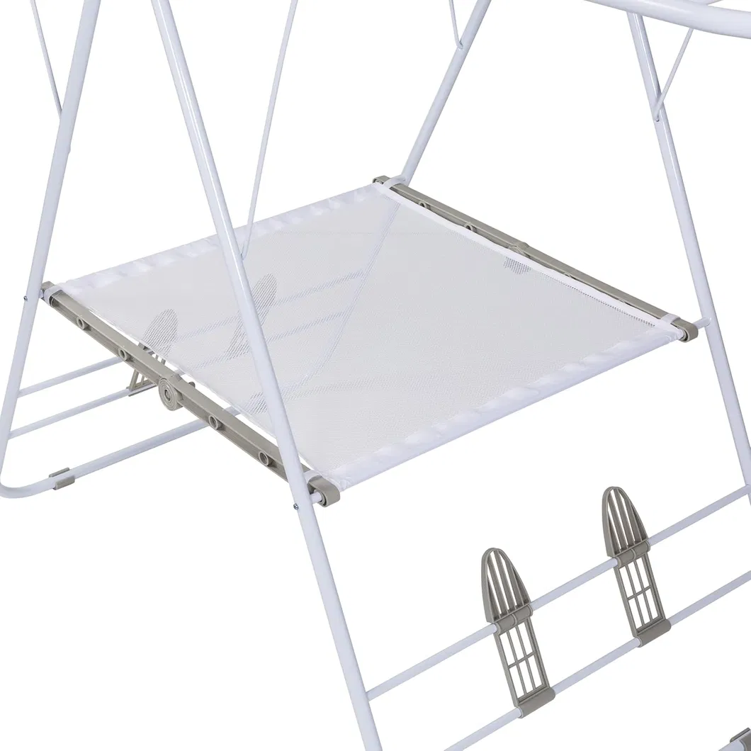 Secador de ropa plegable de metal, barra para colgar ropa, hogar, balcón