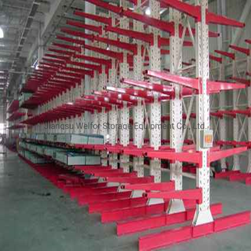 Estantería cantilever de alta resistencia para almacenamiento en almacén de mercancías irregulares