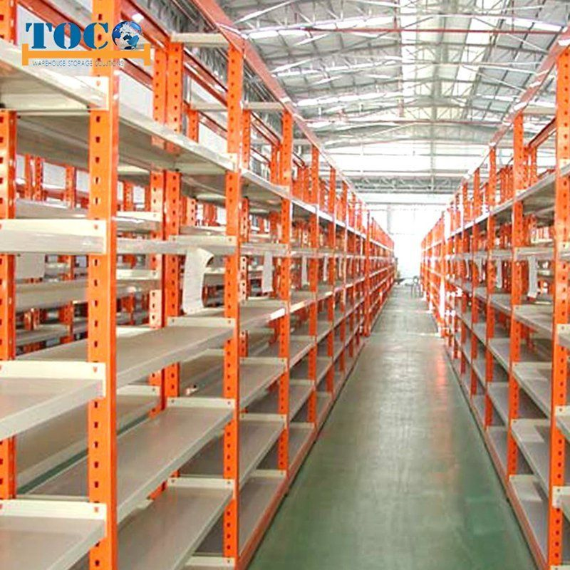 Estante de metal acero ángulo remache sin tornillos para almacenamiento en cantilever de carga pesada en almacén industrial de China