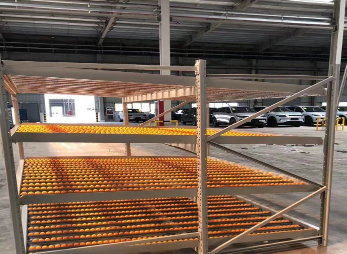 Línea de clasificación logística estantería de rodillos especial para distribución de paquetes exprés