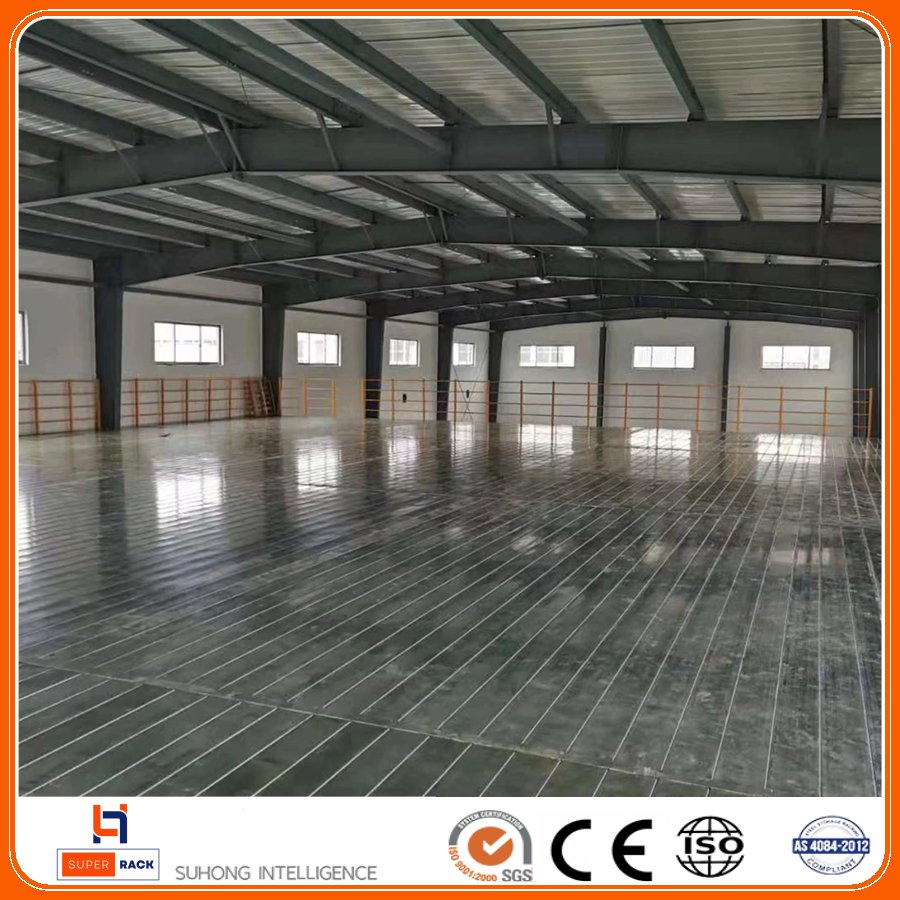 Proveedor de estanterías de China, precio de fábrica, almacenamiento en almacén, estantería de múltiples niveles con plataforma de acero, estantería de entrepiso con SGS/ISO/CE