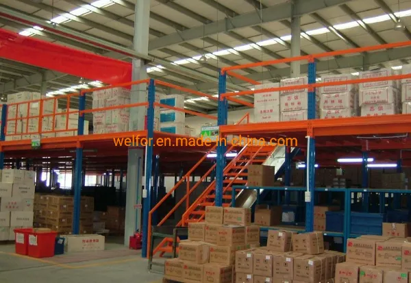 Sistemas de estanterías de acero para plataformas de entrepiso y almacenamiento en mezzanine