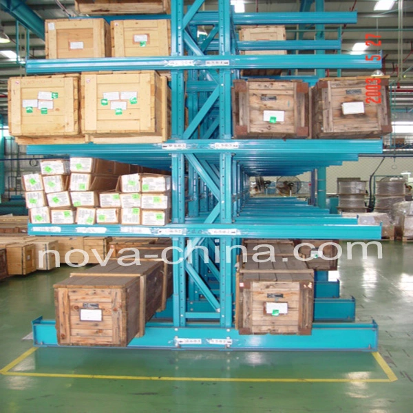 Estante cantilever de metal para almacenamiento de aluminio