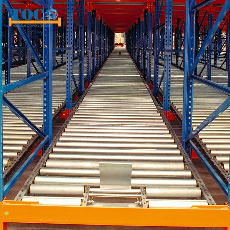 Proveedor chino estantería de flujo de palets para sala fría industrial para productos químicos