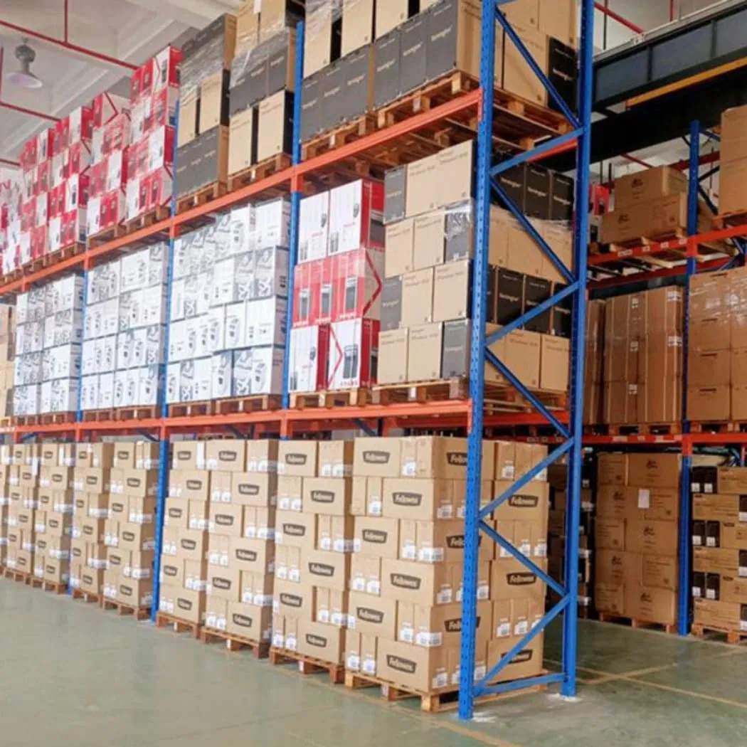 Sistema de estanterías de palets de acceso directo industrial de alta capacidad al por mayor con múltiples capas de vigas