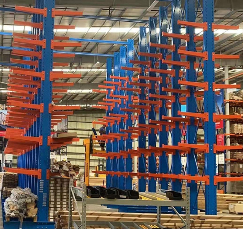 Fabricación de estantes de almacenamiento, estantería de alta resistencia, sistema de estantería cantilever de doble cara, estantes para estantería de almacén