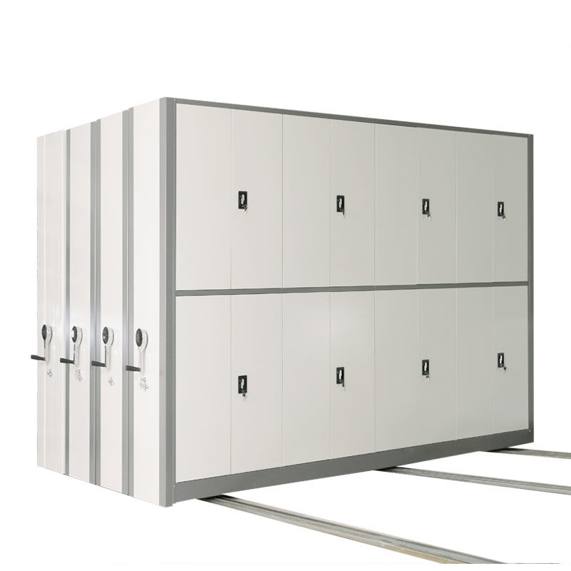 Fabricante de estanterías móviles compactas de acero, ahorradoras de espacio y de empuje manual