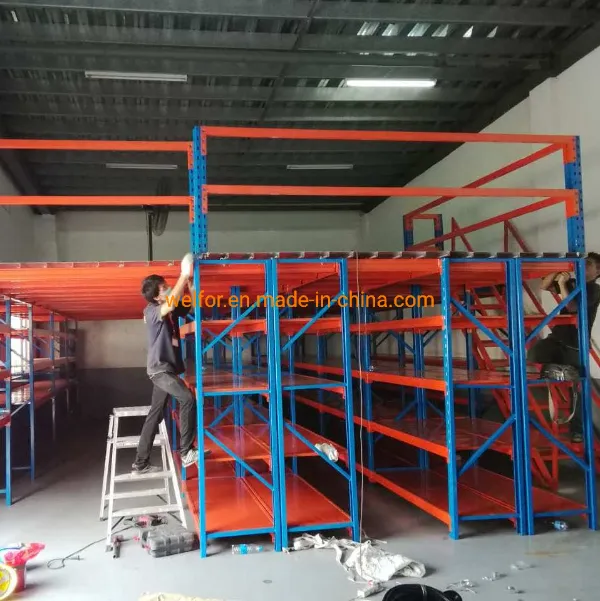 Sistemas de estanterías de acero para plataformas de entrepiso y almacenamiento en mezzanine