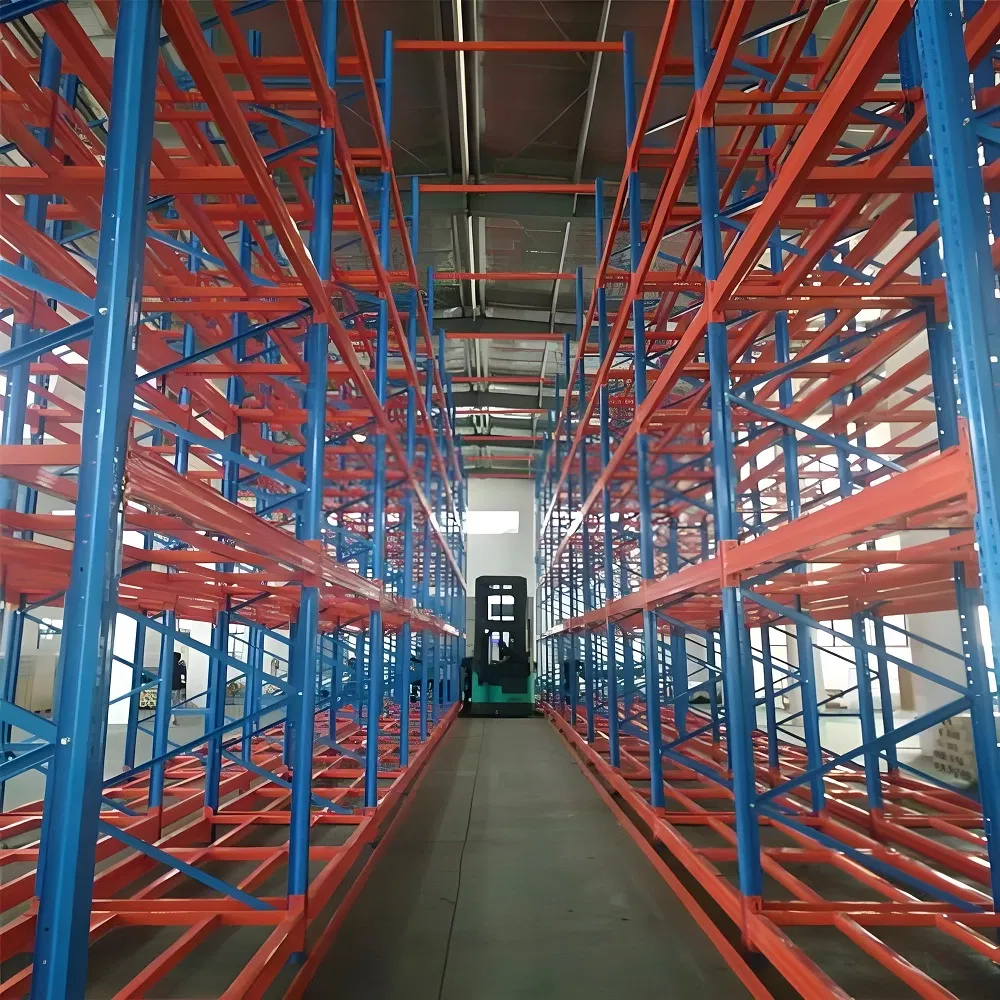 Estantería de almacenamiento de palets de pasillo muy estrecho directamente de fábrica