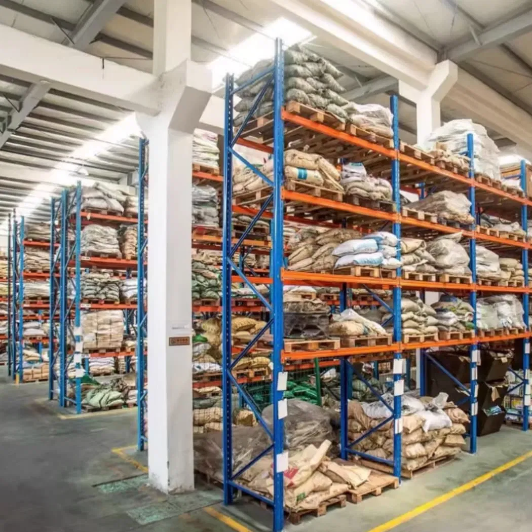 Sistema de estanterías de palets de acceso directo industrial de alta capacidad al por mayor con múltiples capas de vigas
