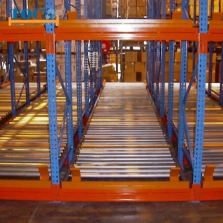 Proveedor chino estantería de flujo de palets para sala fría industrial para productos químicos