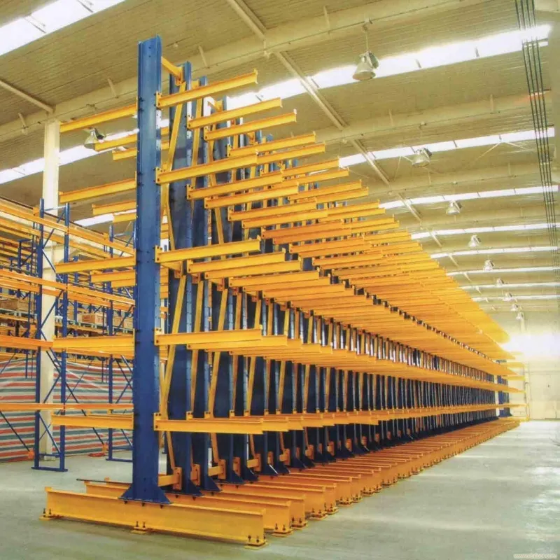 Sistema de estantería cantilever de acero