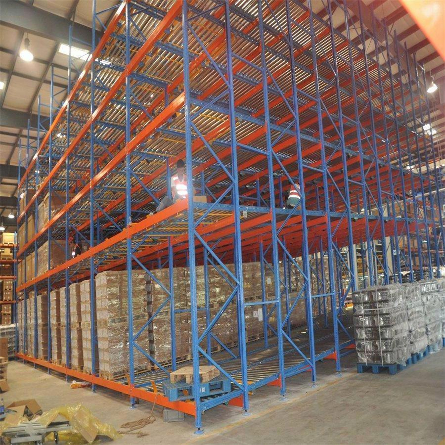 Estante de flujo por gravedad de palets de densidad asequible de China para estanterías de almacén
