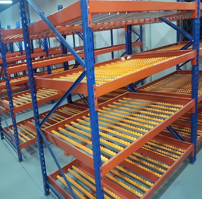 Línea de clasificación logística estantería de rodillos especial para distribución de paquetes exprés