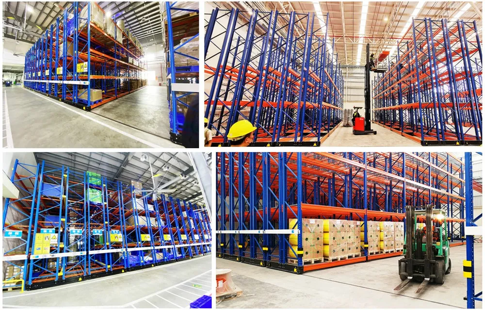 Solución de Almacenamiento de Alta Densidad Estantería Móvil de Paletas Motorizada