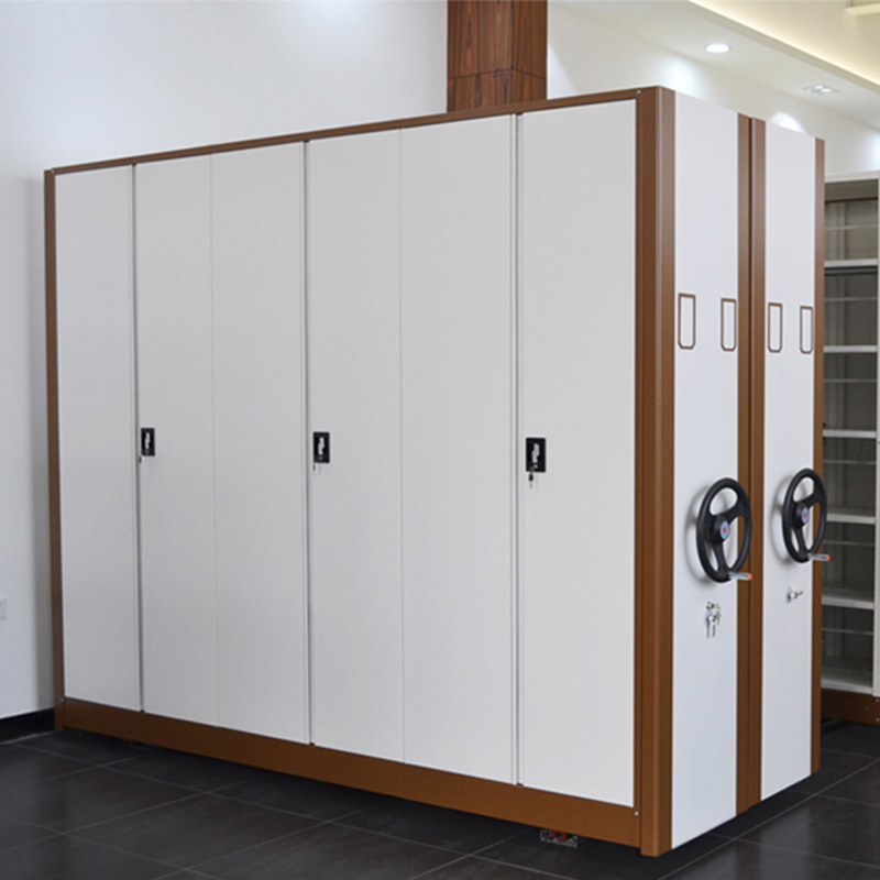 Fabricante de estanterías móviles compactas de acero, ahorradoras de espacio y de empuje manual