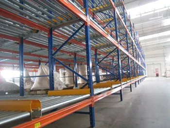 Estructura metálica del estante de flujo