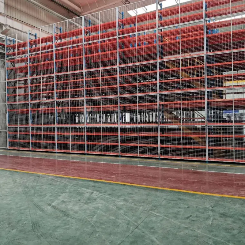 Sistema de estanterías de mezzanine de acero de almacenamiento industrial prefabricado 2-5 capas de alta resistencia