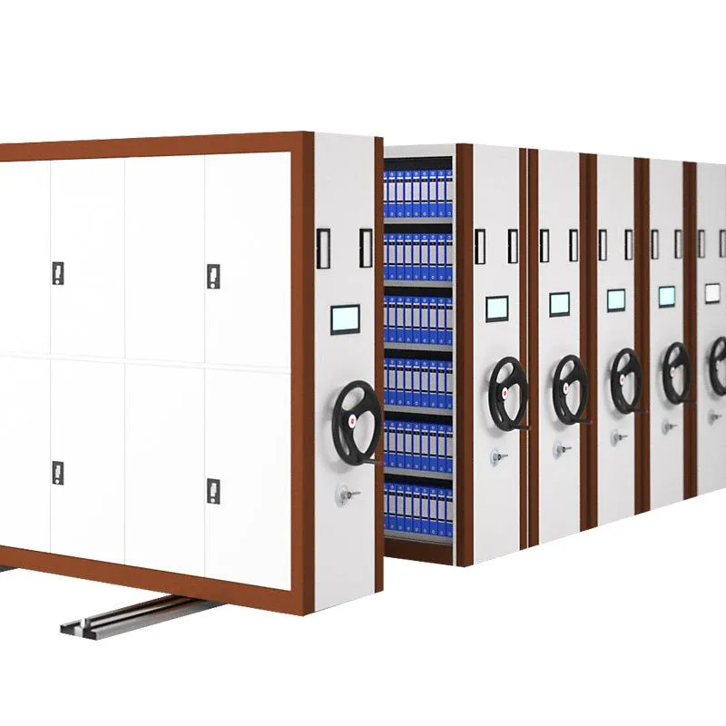 Carro de archivo metálico para hospitales de tipo manual móvil