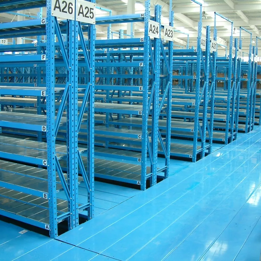 Almacén de comercio electrónico, estante de metal de múltiples niveles sin remaches de acero, panel de almacenamiento para cajas de cartón y pequeños cargamentos